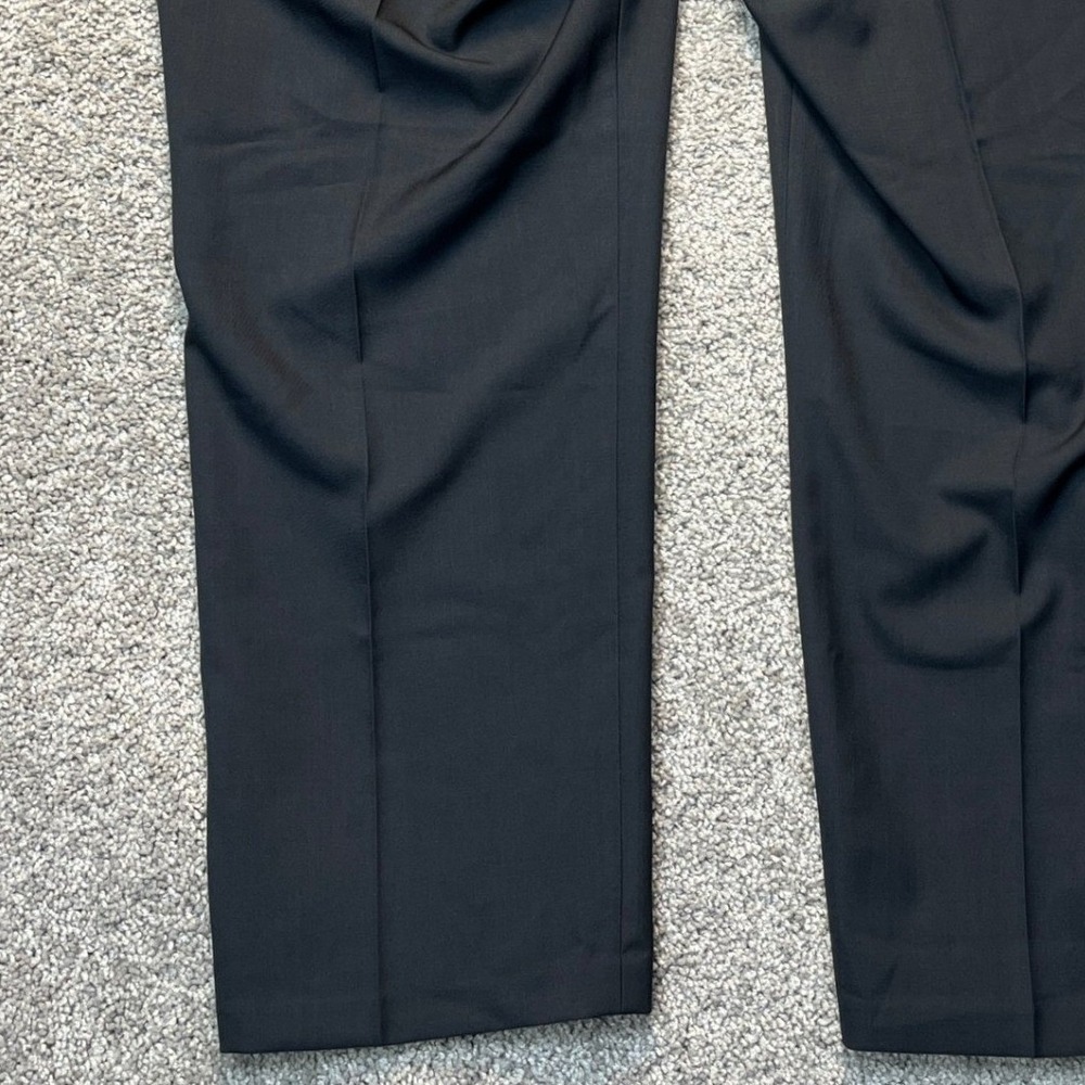 Haggar Premium Comfort Dress Pants Mens 44x29 Charcoal Gray Straight Fit Stretch - Picture 8 of 16